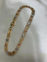 Three Gold 14k bracelet
