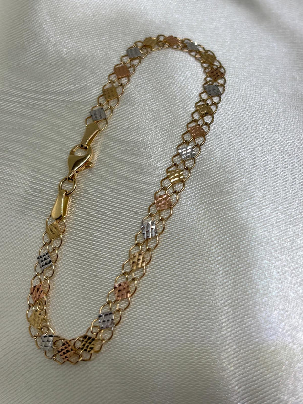 Three Gold 14k bracelet