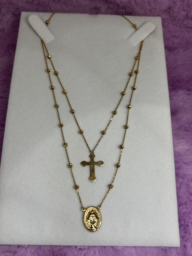 18” Gold Rosary 14k