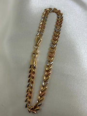 Three Gold bracelet 14k