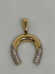 Horse shoe gold charm 14k