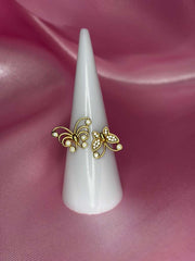 Butterfly Duo 14k Ring