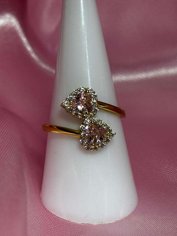 Pink Crystal Heart Rin