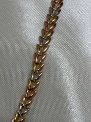Three Gold bracelet 14k