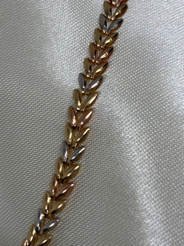 Three Gold bracelet 14k