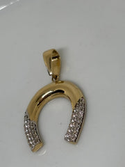 Horse shoe gold charm 14k