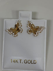 Butterfly earring set 14k
