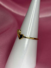 Duo heart ring