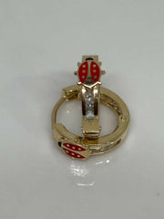 Ladybug Mini Hoop Earrings
