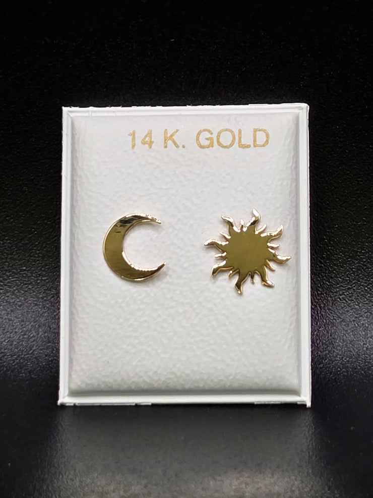 Moon and Sun Studs